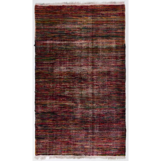 Midcentury Modern Handmade Area Rug from Turkey. 5 x 8.3 Ft (150 x 250 cm)