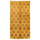 Handmade Turkish Old Rug in Yellow Color, 100% Wool Living Room Rug. 5 x 9.2 Ft (150 x 280 cm)