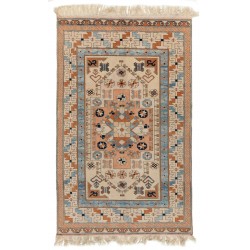 Traditional Vintage Handmade Turkish Rug with Tribal Style, 100% Wool. 5 x 8 Ft (155 x 243 cm)