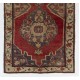 Oriental Handmade Wool Rug from 1960's, Vintage Turkish Carpet. 5.2 x 10.2 Ft (156 x 310 cm)