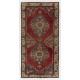 Oriental Handmade Wool Rug from 1960's, Vintage Turkish Carpet. 5.2 x 10.2 Ft (156 x 310 cm)