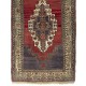 Tribal Style Turkish Rug, Handmade Vintage Carpet, All Wool. 5.3 x 12.6 Ft (159 x 382 cm)