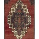 Tribal Style Turkish Rug, Handmade Vintage Carpet, All Wool. 5.3 x 12.6 Ft (159 x 382 cm)