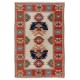Brand New Hand-Made Vintage Turkish Wool Rug with All Natural Dyes. 5.3 x 7.4 Ft (160 x 223 cm)