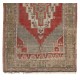 Geometric Medallion Design Vintage Handmade Rug, Turkish Carpet with Tribal Style. 5.3 x 9.4 Ft (160 x 285 cm)