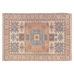 Room Size Handmade Vintage Central Anatolian Rug, 100% Wool.. 5.4 x 7.5 Ft (163 x 227 cm)