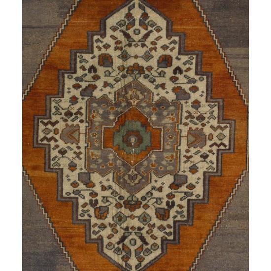 Turkish Taspinar Rug, Handmade Vintage Carpet, All Wool. 5.4 x 8.6 Ft (163 x 260 cm)