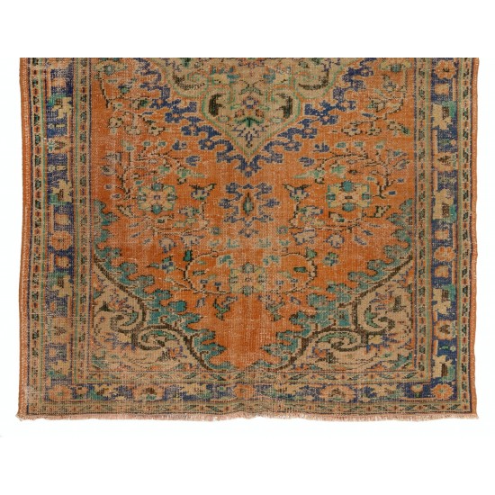 Room Size Handmade Vintage Central Anatolian Rug, 100% Wool.. 5.8 x 9.2 Ft (175 x 280 cm)