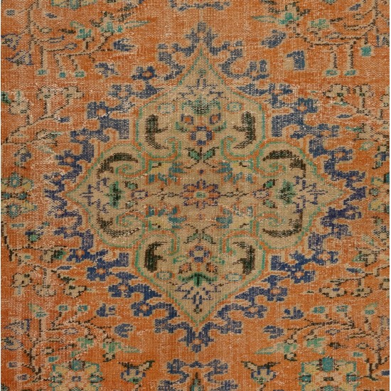 Room Size Handmade Vintage Central Anatolian Rug, 100% Wool.. 5.8 x 9.2 Ft (175 x 280 cm)