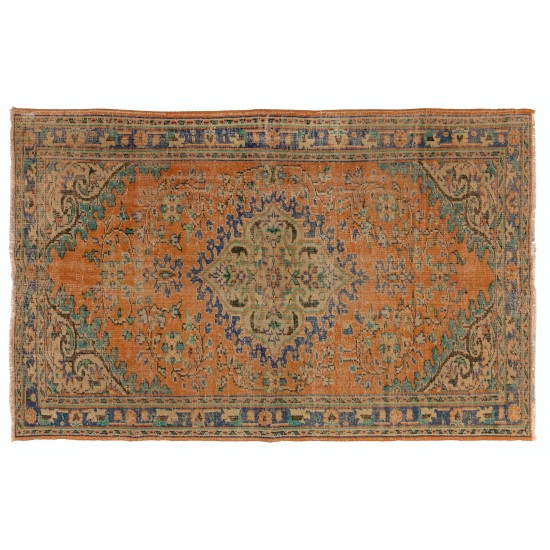 Room Size Handmade Vintage Central Anatolian Rug, 100% Wool.. 5.8 x 9.2 Ft (175 x 280 cm)