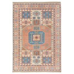 Room Size Handmade Vintage Central Anatolian Rug, 100% Wool.. 6 x 7.3 Ft (185 x 220 cm)