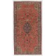 Oriental Handmade Wool Rug from 1960's, Vintage Turkish Carpet. 6 x 11.5 Ft (185 x 349 cm)