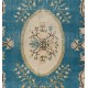 Large Vintage Handmade Turkish Wool Area Rug with European Design. 7 x 9.6 Ft (216 x 290 cm)