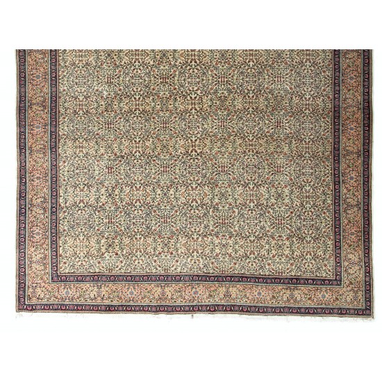 Central Anatolian Kayseri Millefleur Rug of Exceptional Quality, Fine-Hand-Knotted Large Carpet. 8 x 12 Ft (242 x 365 cm)