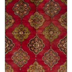Oversize Unique Vintage Handmade Turkish Konya Rug, 100% Wool. 8 x 14.2 Ft (246 x 430 cm)