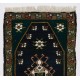 Handmade Doormat (Seat or Cushion Cover), Small Vintage Turkish Rug. 1.5 x 2.5 Ft (43 x 75 cm)