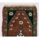 Handmade Doormat (Seat or Cushion Cover), Small Vintage Turkish Rug. 1.5 x 2.6 Ft (43 x 78 cm)