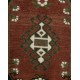 Handmade Doormat (Seat or Cushion Cover), Small Vintage Turkish Rug. 1.5 x 2.6 Ft (43 x 78 cm)