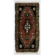 Handmade Turkish Doormat (Seat or Cushion Cover), Small Vintage Turkish Rug. 1.5 x 2.8 Ft (44 x 85 cm)