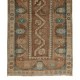 Narrow Antique Turkish Wool Runner Rug, Handmade Hallway Runner. 2.5 x 9.4 Ft (75 x 286 cm)