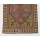 Small Hand-Knotted Vintage Turkish Accent Wool Rug. 2.7 x 4.8 Ft (82 x 145 cm)