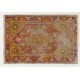 Handmade Vintage Turkish Afyon Dazkiri Accent Rug. 2.8 x 4 Ft (84 x 120 cm)