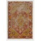 Handmade Vintage Turkish Afyon Dazkiri Accent Rug. 2.8 x 4 Ft (84 x 120 cm)