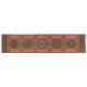 Handmade Turkish Runner Rug for Hallway, Vintage Corridor Carpet. 2.8 x 11.7 Ft (84 x 354 cm)