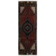 Handmade Turkish Wool Runner Rug for Hallway, Vintage Corridor Carpet. 2.8 x 7.8 Ft (85 x 237 cm)