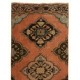 Mid-Century Handmade Turkish Runner Rug for Hallway Decor, Tribal Stlye Corridor Carpet. 3 x 12.4 Ft (91 x 375 cm)