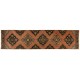 Mid-Century Handmade Turkish Runner Rug for Hallway Decor, Tribal Stlye Corridor Carpet. 3 x 12.4 Ft (91 x 375 cm)