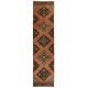 Mid-Century Handmade Turkish Runner Rug for Hallway Decor, Tribal Stlye Corridor Carpet. 3 x 12.4 Ft (91 x 375 cm)