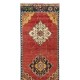 Handmade Turkish Runner Rug for Hallway, Vintage Corridor Rug. 3.2 x 12 Ft (95 x 366 cm)