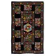 Silk Embroidery Suzani Wall Hanging, Vintage Handmade Uzbek Bed or Table Cover. 4.2 x 6.6 Ft (125 x 200 cm)