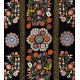 Silk Embroidery Suzani Wall Hanging, Vintage Handmade Uzbek Bed or Table Cover. 4.3 x 6.8 Ft (130 x 205 cm)