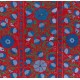 Silk Hand Embroidered Bed Cover, Vintage Suzani Wall Hanging from Uzbekistan. 4.5 x 7 Ft (135 x 212 cm)