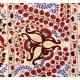 New Silk and Cotton Suzani Wall Hanging. Traditional Hand Embroidered Uzbek Bedspread. 4.6 x 7.2 Ft (140 x 217 cm)