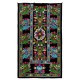 Silk Hand Embroidered Bed Cover, Vintage Suzani Wall Hanging from Uzbekistan. 4.6 x 7.5 Ft (140 x 228 cm)