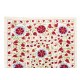 New Silk and Cotton Suzani Wall Hanging. Traditional Hand Embroidered Uzbek Bedspread. 4.8 x 6.8 Ft (145 x 206 cm)