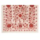 Silk Hand Embroidered Bed Cover, New Suzani Wall Hanging from Uzbekistan. 4.8 x 7 Ft (145 x 213 cm)