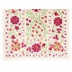 Silk Hand Embroidered Bed Cover, New Suzani Wall Hanging from Uzbekistan. 4.9 x 6.9 Ft (147 x 210 cm)