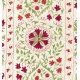 Silk Hand Embroidered Bed Cover, New Suzani Wall Hanging from Uzbekistan. 4.9 x 6.9 Ft (147 x 210 cm)
