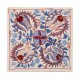 Decorative Silk Embroidered Suzani Cushion Cover from Uzbekistan. 17" x 17" (43 x 43 cm)