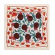 Hand Embroidery Suzani Cushion Cover, Decorative Central Asian / Uzbek Throw Pillow Cover. 19" x 19" (46 x 46 cm)