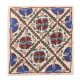 Silk Hand Embroidered Suzani Cushion Cover, Authentic Uzbek Throw Pillow Cover. 19" x 19" (46 x 46 cm)