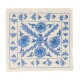 Silk Hand Embroidery Cushion Cover, Traditional Uzbek Suzani Lace Pillow. 19" x 19" (46 x 46 cm)