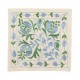 Authentic Hand Embroidered Silk, Cotton and Linen Cushion Cover From Uzbekistan. 19" x 19" (46 x 46 cm)
