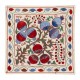 Decorative Silk Embroidery Suzani Cushion Cover from Uzbekistan. 19" x 19" (46 x 46 cm)