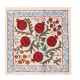 Handmade Authentic Uzbek Silk Embroidered Suzani Throw Pillow Cover. 19" x 19" (46 x 46 cm)