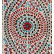 New Silk Embroidery Suzani Textille. Traditional Handmade Uzbek Bed Cover. 6.3 x 8 Ft (190 x 245 cm)